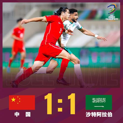 中国队对沙特比赛时间